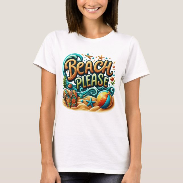 Strand bitte T-Shirt (Vorderseite)