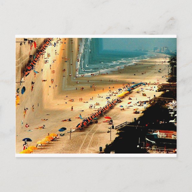 Strand Bizzare Postkarte (Vorderseite)
