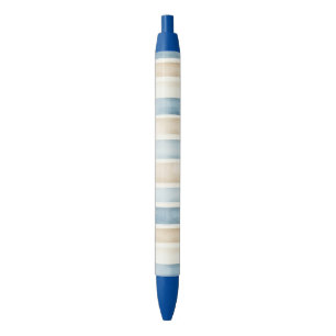 Strand Blau Creme Streifen Kugelschreiber