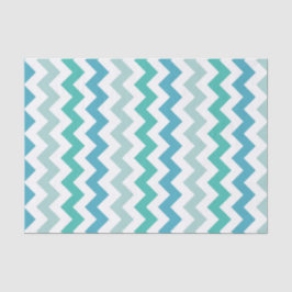 Strand-blaues Zickzack Muster-Seidenpapier Seidenpapier