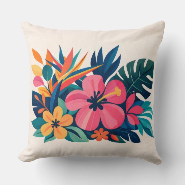Strand-Boho-Retro-Schatz Kissen (Vorderseite)