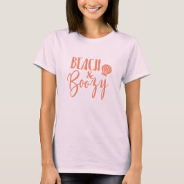 Strand + Boozy I Junggeselinnen-Abschied T - Shirt
