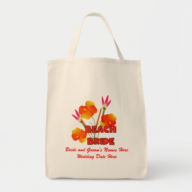 Strand-Braut-Hochzeits-Taschen-Tasche Tragetasche (Vorne)