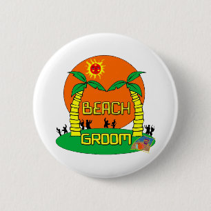 Strand-Bräutigam-Knopf Button