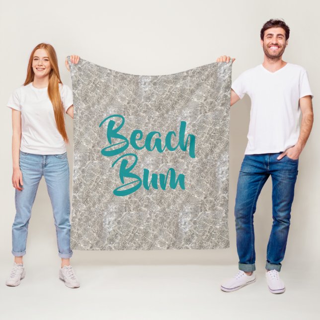 Strand-Bum Wasser auf Strand Sand Vlies Decke (Beispiel)