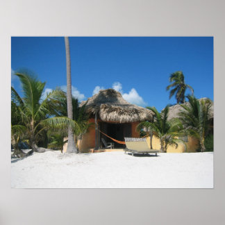 Strand Cabana Poster