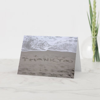 Strand danken Ihnen Anmerkungs-Karte Dankeskarte