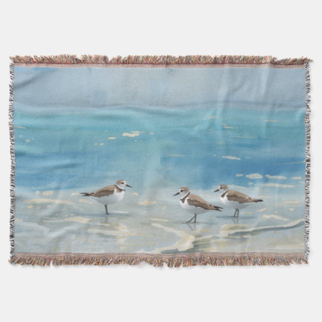 Strand der Sanduferläufer Ozean Decke (Vorderseite)