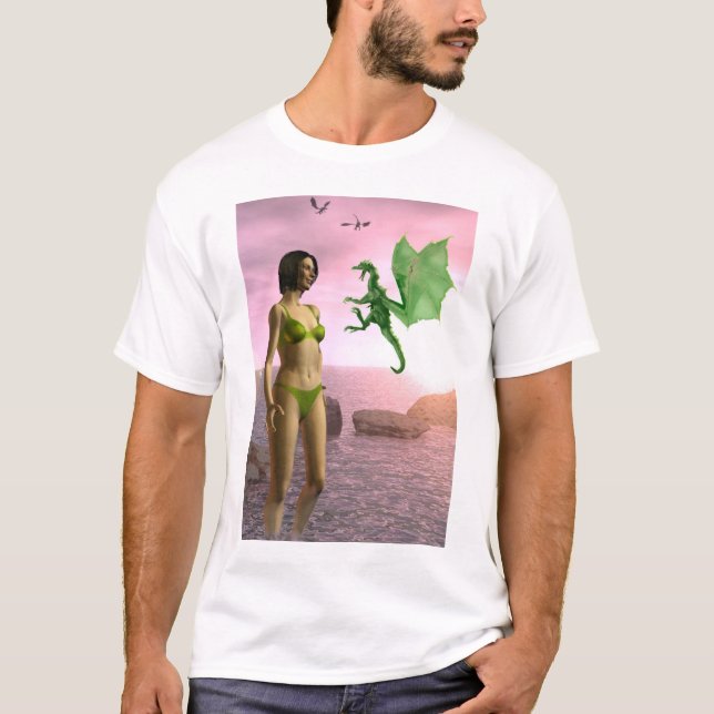 Strand-Drache T-Shirt (Vorderseite)