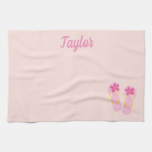 Strand drehen Reinfälle um Geschirrtuch