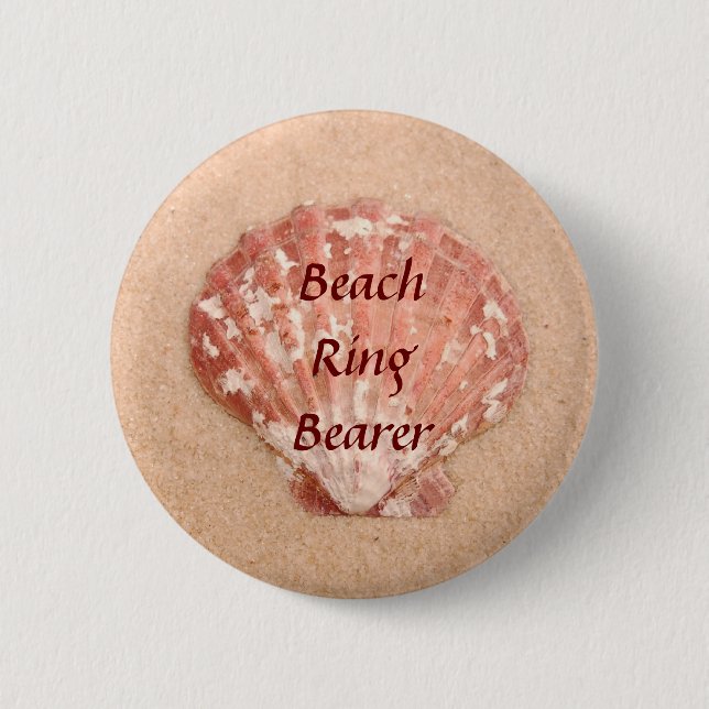 Strand-Ehering-Träger-Knopf Button (Vorderseite)