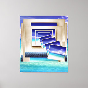 Strand: Ein Bild innerhalb Leinwanddruck