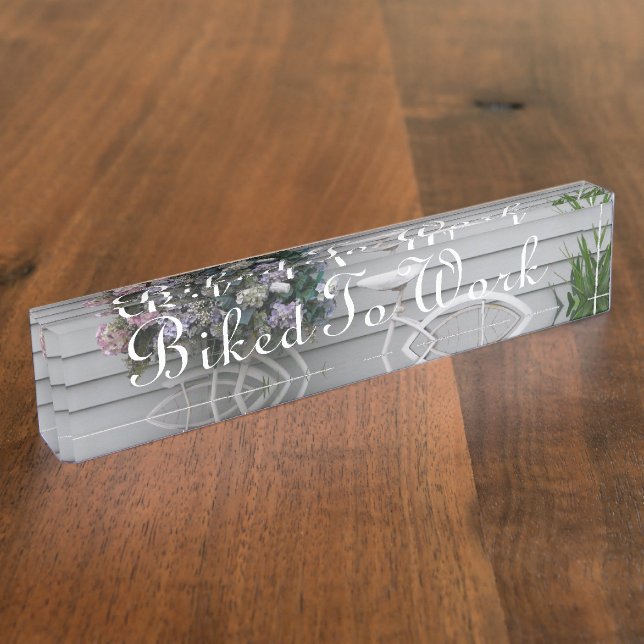 Strand-Fahrrad Namensplakette (Seite)