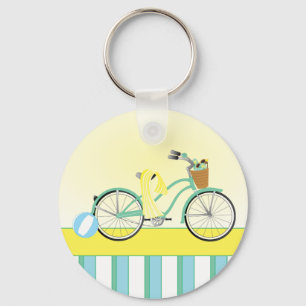 Strand-Fahrrad Schlüsselanhänger