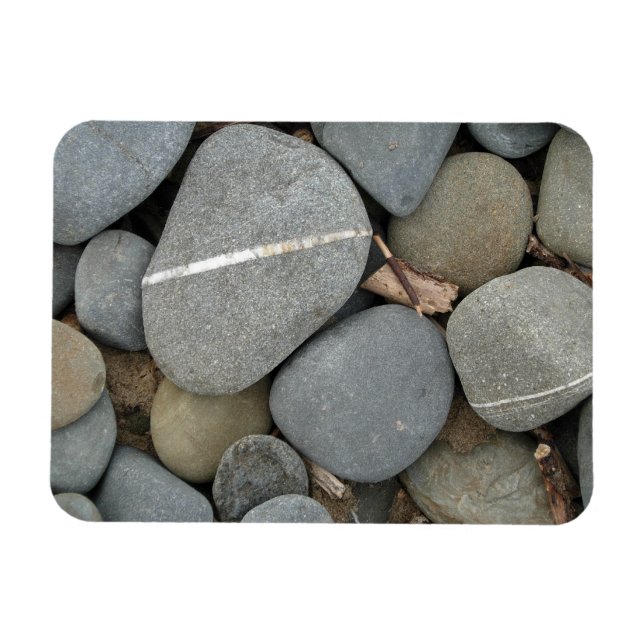Strand Felsen und Kiesel Magnet (Horizontal)