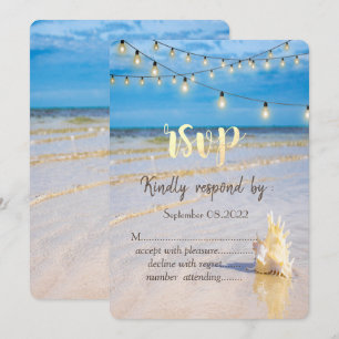  Strand Flechtet Lichter Muschel RSVP  Einladung