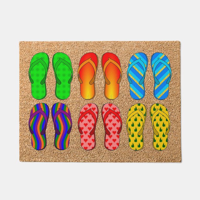 Strand Flip Flops Doormat Fußmatte (Vorderseite)