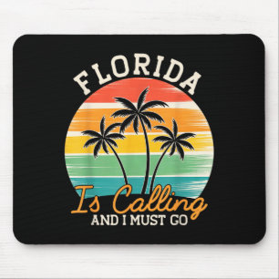 Strand Florida ruft und muss gehen lustiger Sommer Mousepad