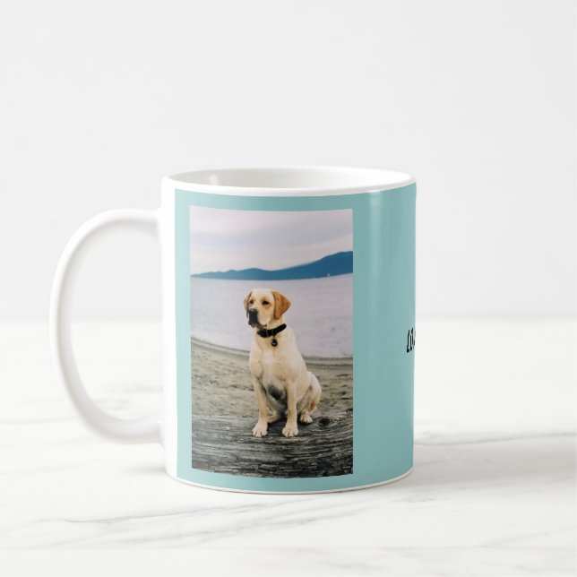 Strand-gelber Labrador Kaffeetasse (Links)