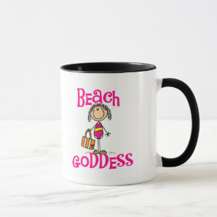 Strand-Göttin-T-Shirts und Geschenke Tasse
