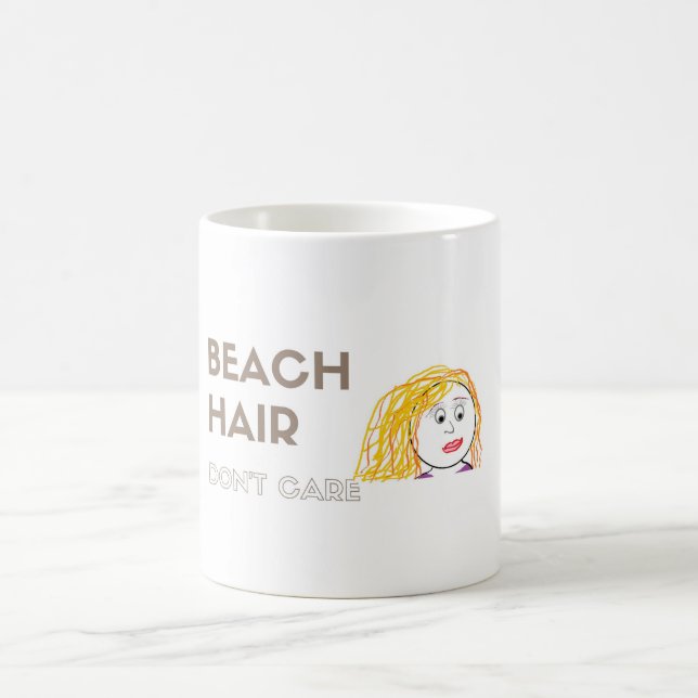 Strand-Haar, interessieren sich nicht Kaffeetasse (Mittel)