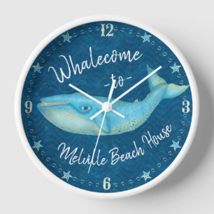Strand-Haus-Blauwal SeeWhalecome   Gewohnheit Uhr