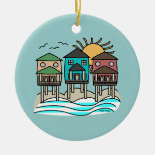 Strand-Haus-Verzierung Keramik Ornament