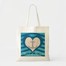 Strand-Herz u. Anker-Trauzeugin-Tasche
