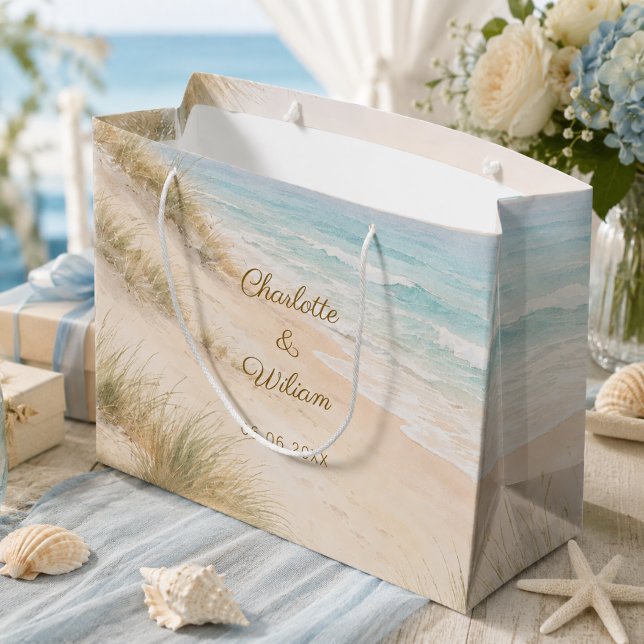 Strand Hochzeit am Meer Große Geschenktüte (Von Creator hochgeladen)