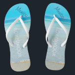 Strand-Hochzeit | drehen der Reinfall-| Ozean Flip Flops<br><div class="desc">Strand-Hochzeit | drehen Braut-Namen |Ocean der Reinfall-| um</div>