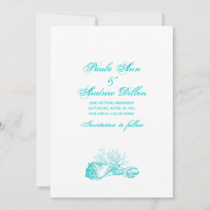 Strand-Hochzeit Save the Date