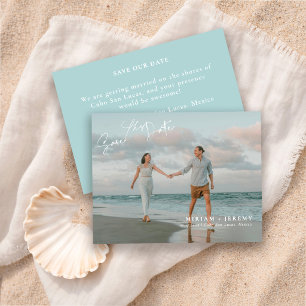  Strand Hochzeit Save the Date   Foto
