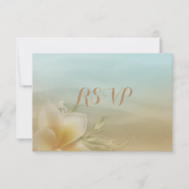 Strand-Hochzeit UAWG RSVP Karte