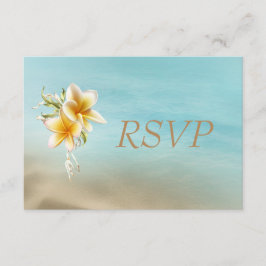 Strand-Hochzeit UAWG RSVP Karte