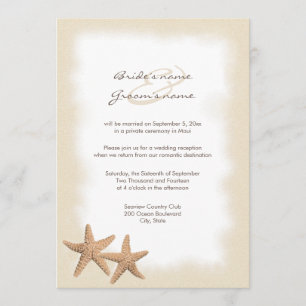 Strand-Hochzeits-Empfangs-nur Einladungen