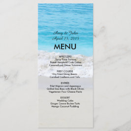 Strand Hochzeitsmenü1 Menükarte