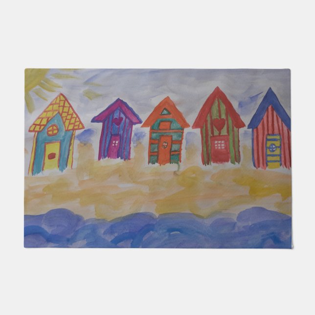 Strand Huts Door Mat Fußmatte (Vorderseite)