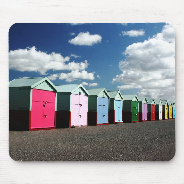 Strand-Hütten 2 Mousepad (Vorne)