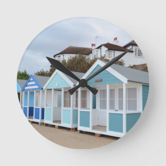 Strand-Hütten bei Southwold Runde Wanduhr