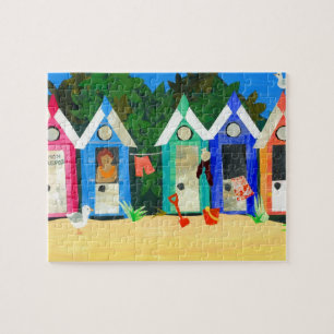 "Strand-Hütten-" Puzzle