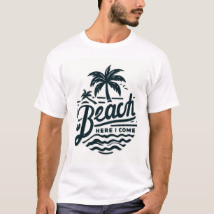 Strand, ich komme! Tropischer Palmbaum T-Shirt