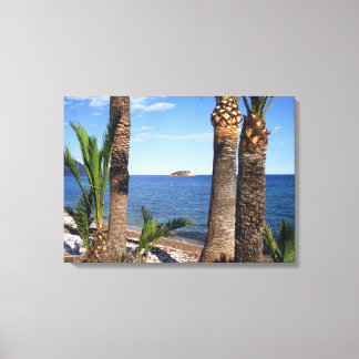 Strand im Albir, Altea, Alicante, Spanien, Leinwanddruck