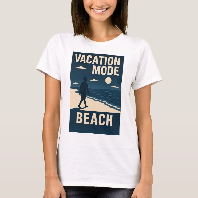 Strand im Urlaubsmodus T-Shirt (Vorderseite)
