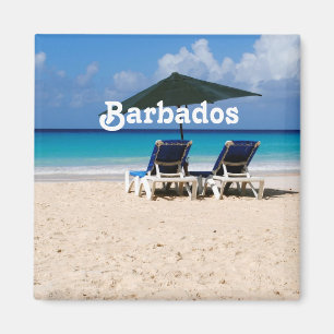 Strand in Barbados Magnet