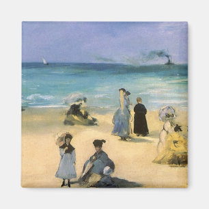 Strand in Boulogne durch Manet, Vintager Magnet