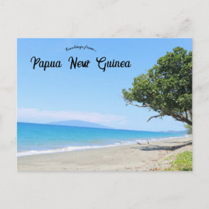 Strand in der Provinz Ost-Sepik Papua Neue Guinea Postkarte