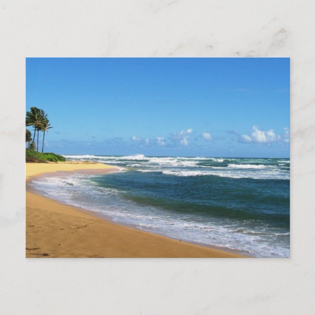 Strand in Kauai Postkarte (Vorderseite)