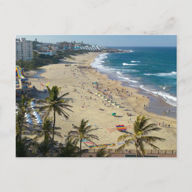 Strand in Margate, Südküste, Kwazulu-Natal Postkarte (Vorderseite)