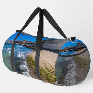 Strand in Puerto Piramides, Argentinien Duffle Bag