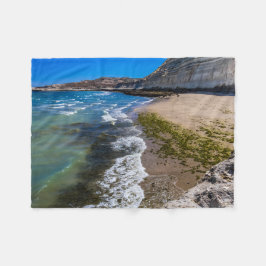 Strand in Puerto Piramides, Argentinien Fleecedecke